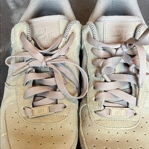 Nike Air Force 1 Light Tan Sneakers